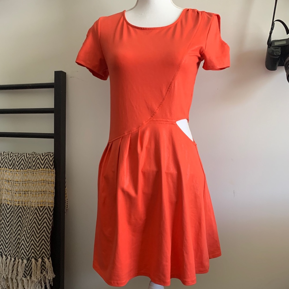 Leith Orange Cut Out Dress 🎃 🎃🎃